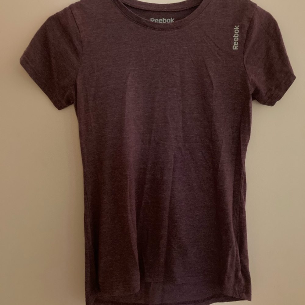 Reebok, short sleeve athletic top.